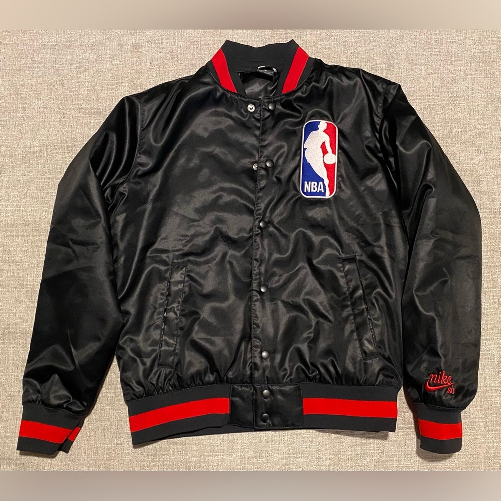 Nike SB NBA Satin Bomber Jacket Sz M